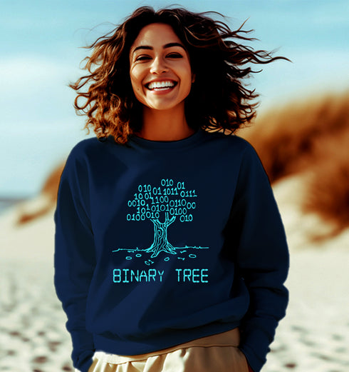 Aaramkhor Binary Tree Coder Programmer, Developer, Computer Science winter 23 Unisex Sweatshirts